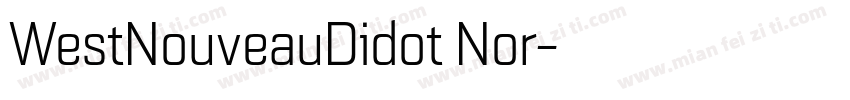 WestNouveauDidot Nor字体转换